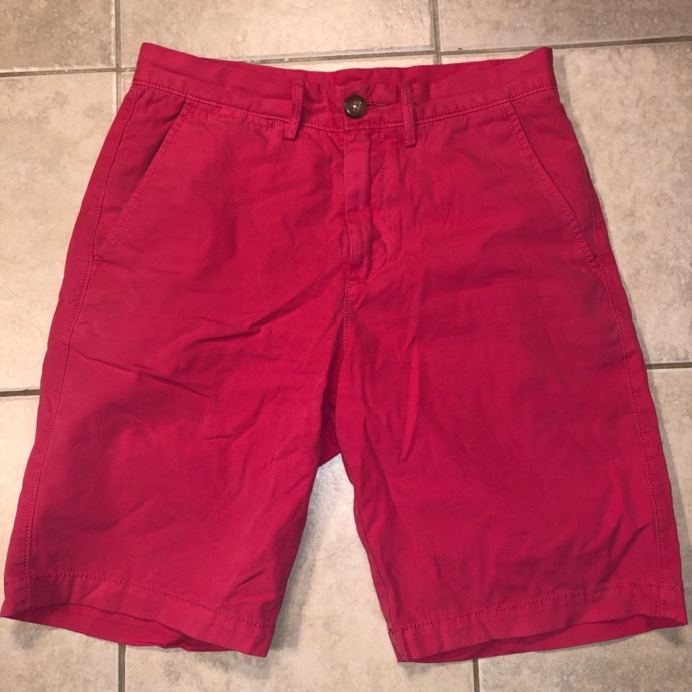 Johnnie-O red cotton shorts size 30